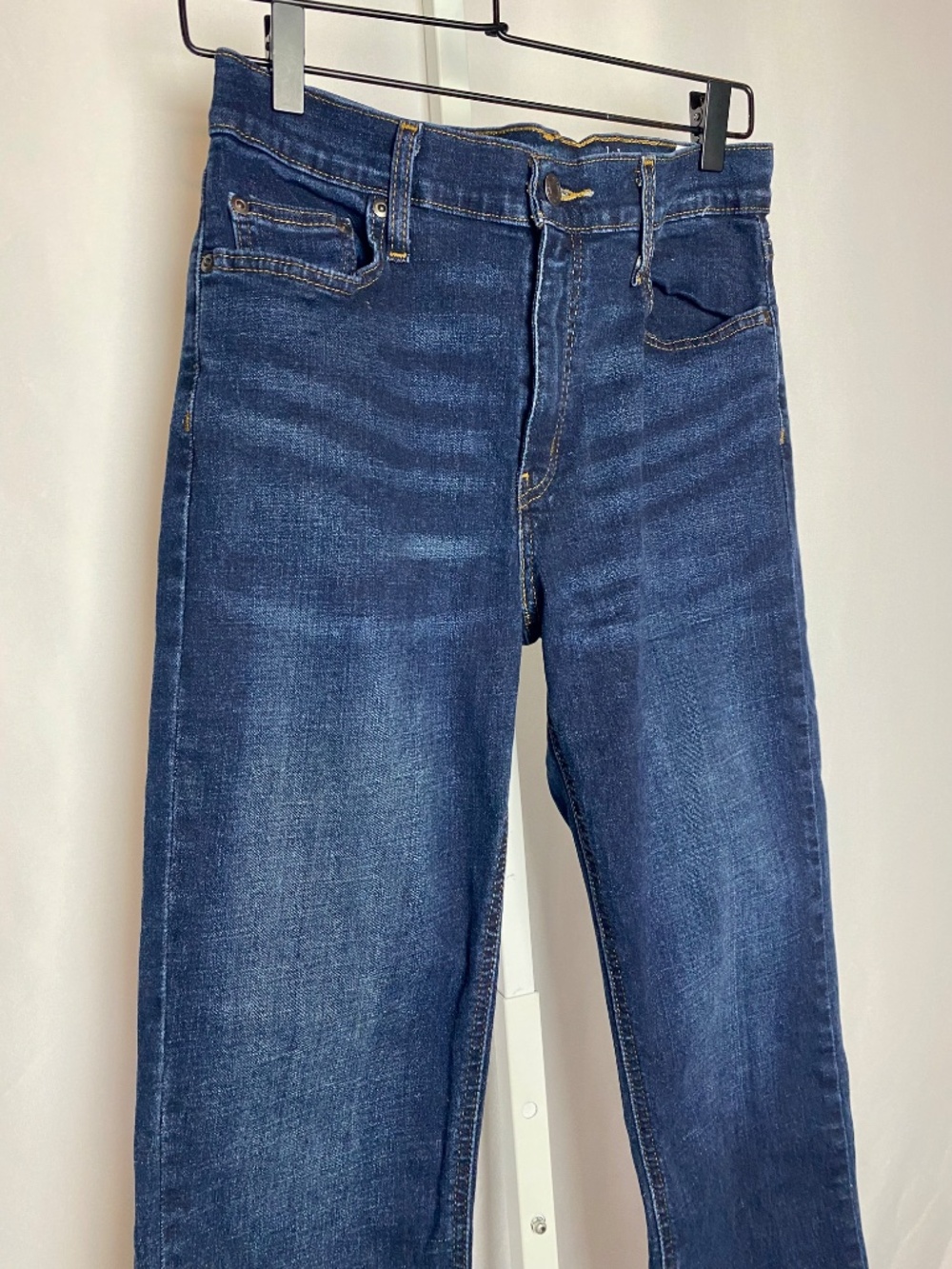 George Menʻs Slim Fit Dark Wash Straight-leg Stretch Denim Jeans 31x30 - Picture 7 of 10